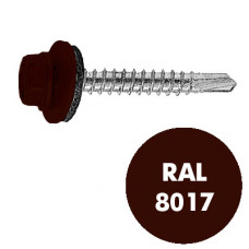 Саморез кровельный, крашенный 4.8х35 RAL 8017 «Шоколадно-коричневый»