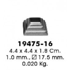 Подпятник декоративный 16х16 мм